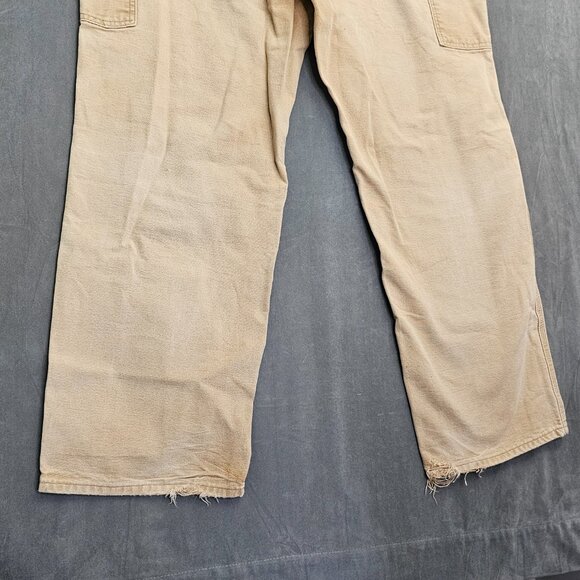 Vintage Carhartt Pants Mens 38X31 B11BRN Brown Duck Canvas Dungaree Mexico A3-30 - Picture 6 of 7
